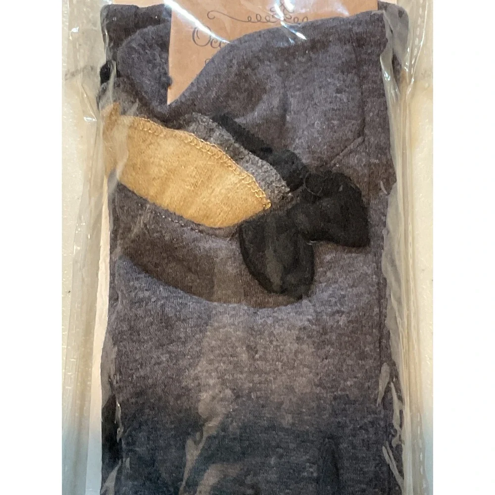 Occasionally Made Smart-Touch Gloves 2 Pair Set Grey‎ Bow Button CC-GR-DG OSFM